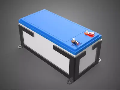 STANDARD BATTERY ACCU ACCUMULATOR CASING MOUNTING FRAME HOLDER 3D model