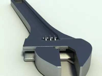 Adjustable Spanner 3D model