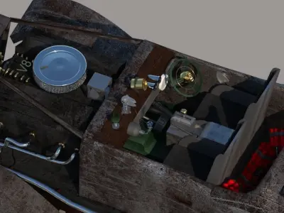 Mad Max - Nux car  Low-poly 3D model