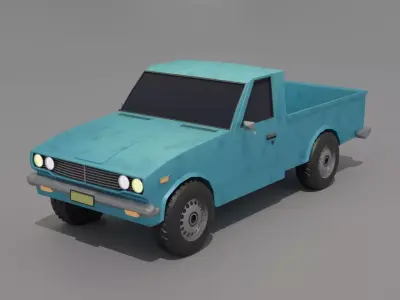 Truck Low-poly 3D model