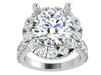 Round Halo Ring 4362 3D print model purchase