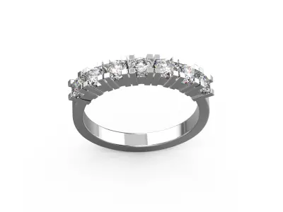 100121 Pack Model row of classic ring 3D print model