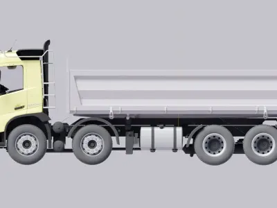 Camion benne VOLVO FMX 2020 500 euro 6  8X4  3D model