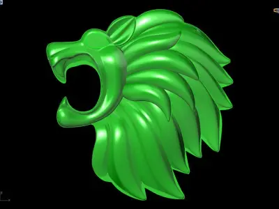 The lions face for jewelry 3D print model