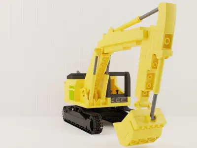 Excavator LEGO 3D model