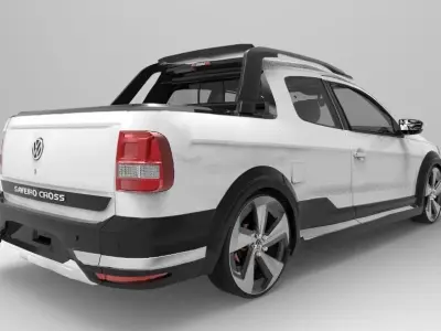 Volkswagen Saveiro Cross 2018 Interior 3D model