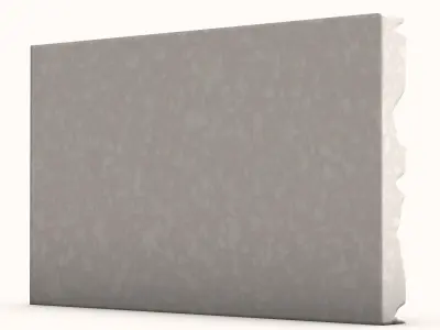 Tumbled Stone Wall High Poly 3D model