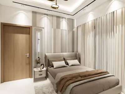 BEDROOM INTERIOR 12 Low-poly 3D model