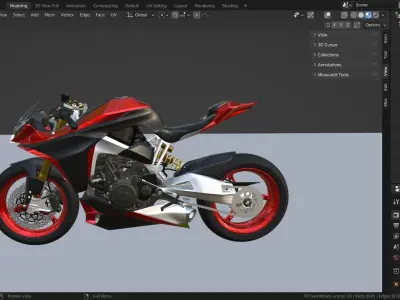 Motorcycle 3D model 3D model from CGTrader