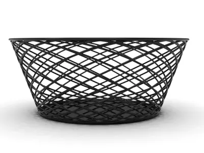 d box wire basket 3D model