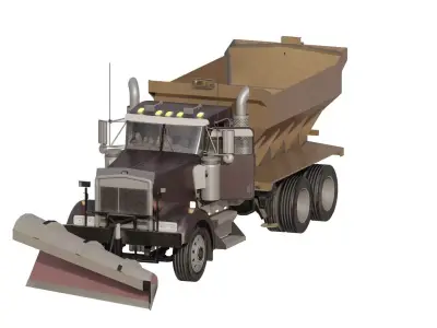 DETAILED SNOW TRUCK 3D model