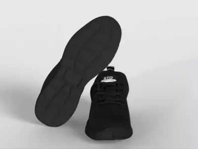 STQ Slip ins Walking Shoes Women Hands Free Slip on Sneakers Low-poly 3D model