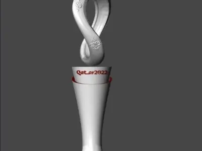 qatar-logo-mundial-2022 3D Model 3D model hourglass with design 3D print model