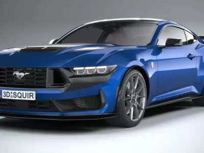 Mustang Dark Horse 2024 3D model