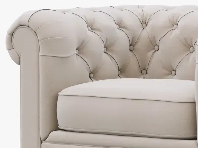 Restoration Hardware Kensington Upholstered Chair 3D model