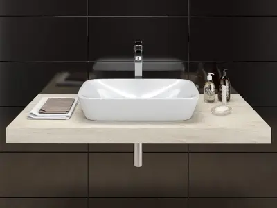 Washbasin RAVAK  Ceramic R 3D model