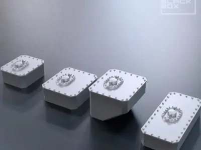 FUEL CELL TANK 4 TYPES SET for miniatures 3D print model