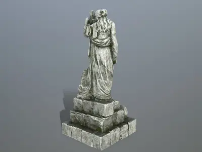 statue 5 aphrodite Low-poly 3D model