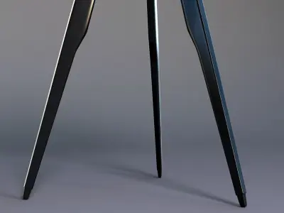 Tripod Black Abajur 3D model