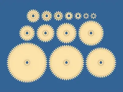 Spur Gear Collection 02 3D print model