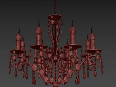Vesuvio E Chandelier 1 1 8 601 G 3D model