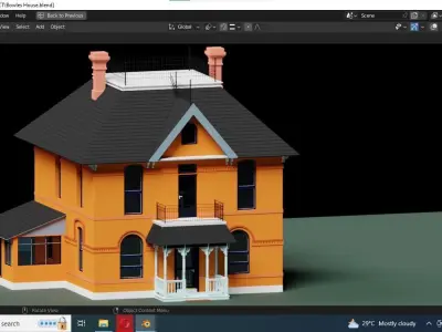 REALISTIC HOUSE 3D MODEL Low-poly 3D model