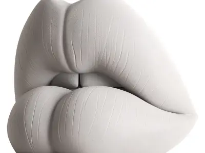 Sculpture Lips 3D model