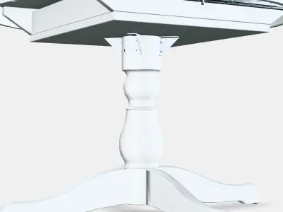 INGATORP Extendable table 1 Low-poly 3D model