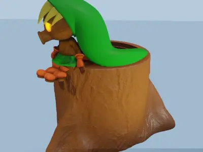 STL DEKU LINK PEN HOLDER - SMALL CHEST 3D print model