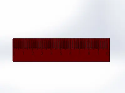 Ruler10 cm 3D print model