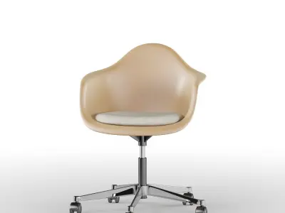 Brown PC Office Eames Chair 3D model