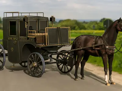 Horse Carriages 3D model