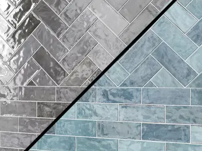 Portmore 3x8 Glazed Ceramic Tile 3D model