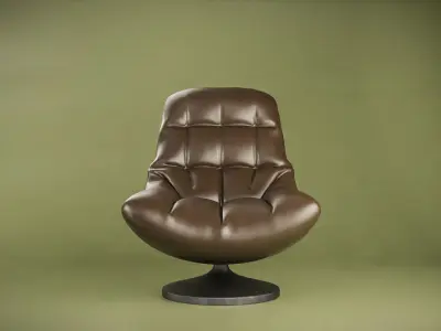 Modern Sofa 3D Model with Realistic Materials Low-poly 3D model