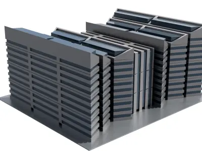 Modern Building Concept V301- 3D Print model 3D print model