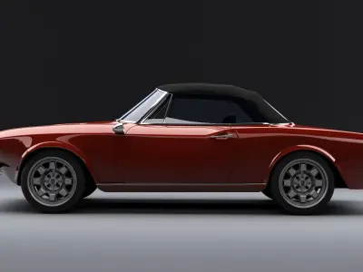 Fiat 124 Spider 3D model