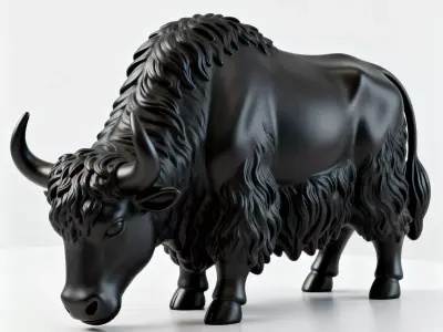 yaK sculpture 3D print model