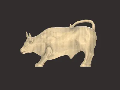 Horizontal Bull Parametric 3D model