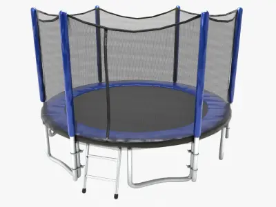 Trampoline Low-poly 3D model