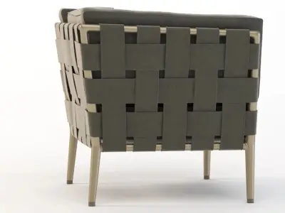 Cane Line Conic Moduler Sectional Sofa Armchair Module 3D model