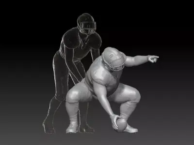 nfl player center 2025 2 3D print model