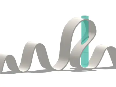 Book Stand Low-poly 3D model