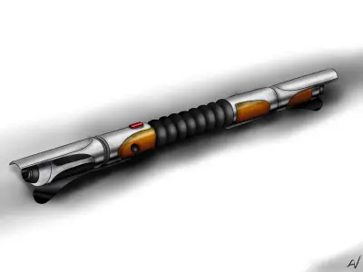 Lightsaber star wars light saber Free 3D model get