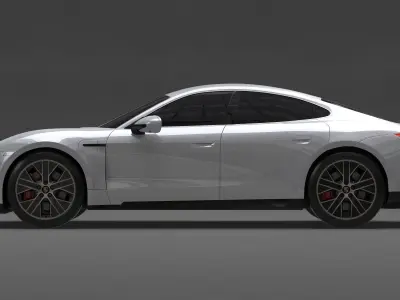 Porsche Taycan 2020 No Interior 3D model