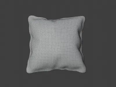 Pillow white Free 3D model
