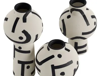 Wabi Sabi Vase Collection 3D model