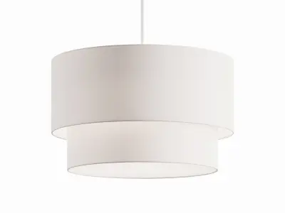Modern Suspension Dual Drum Fabric Light 3D model