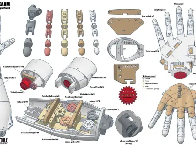 Robotic hand  3D model