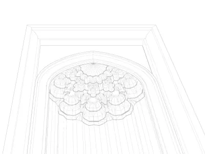 Muqarnas Model in Mihrab Mosque  3D model