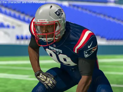 New England Patriots American Football Helmet 3D model